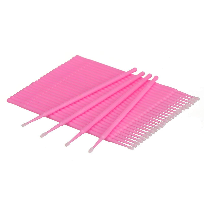 [Australia] - Akstore 400 PCS Disposable Micro Applicators Brush Eyelash Extension Individual Applicators Mascara Brush for Make up and Clean and Compatible and Personal Care (Pink) Pink 