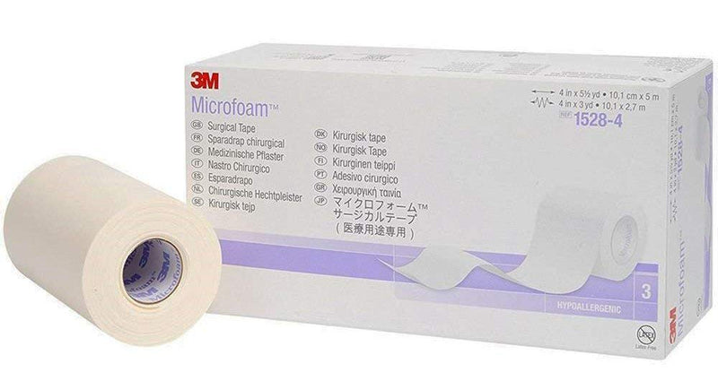 [Australia] - 3M Microfoam Surgical Tape 4" x 5 1/2 yds 3M 15284 Single Roll 