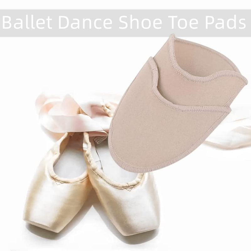 [Australia] - 1 Pair Ballet Dance Shoe Toe Pads Ballet Shoe Pouches Pad Protector Soft Toe Cap Relief Forefoot Pain Point Shoes Ballet Slipperfor Heel Ballet Point Shoes 