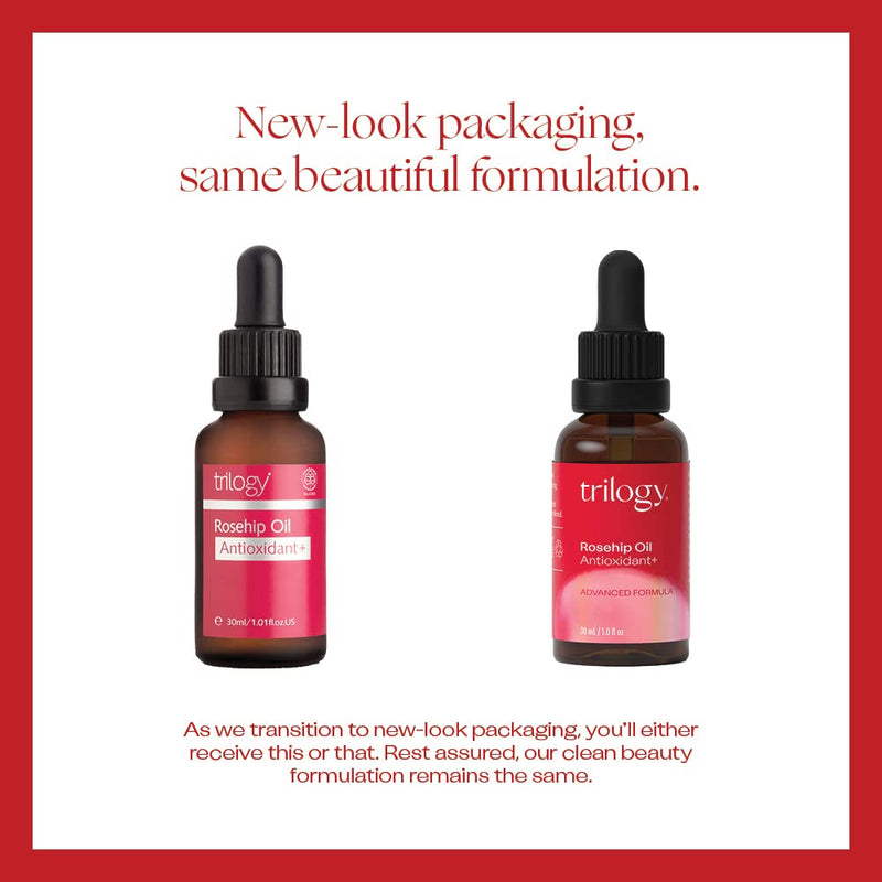 [Australia] - Trilogy Rosehip Oil Antioxidant+, 1.0 Fl Oz - For All Skin Types - Certified Organic Beauty Oil Rosapene to Improve the Appearance of Fine Lines & Wrinkles 