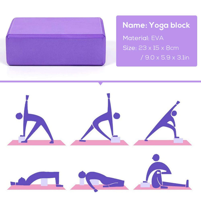 [Australia] - Lixada Yoga Starter Kit 5pcs Yoga Equipment Set with Yoga Blocks Yoga Ball Stretching Strap Resistance Loop Band Exercise Band Blue 
