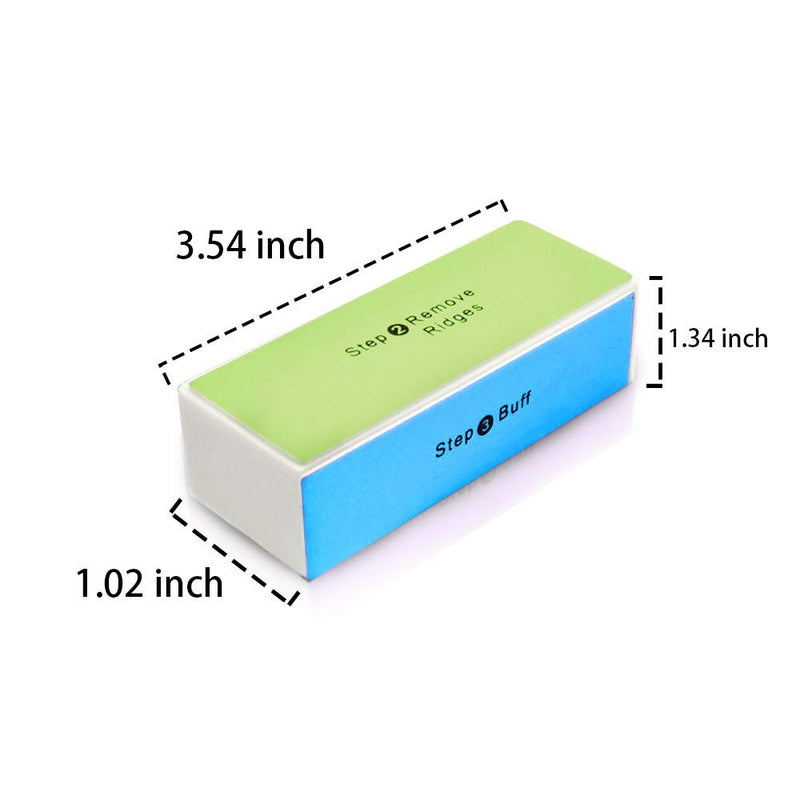 [Australia] - 4 Way Shiny Block / 4 Step Buffing Block Shine Nail Buffer 1 Count (Pack of 1) 