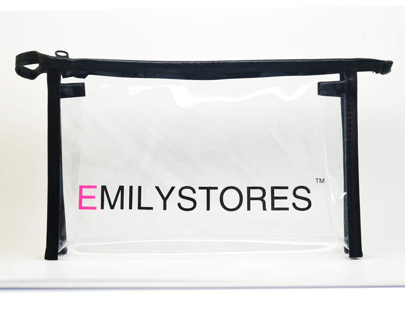 [Australia] - EMILYSTORES 9.5"2"6" Multi-Purpose Waterproof Clear Zippered Cosmetic Pouch Makeup Organizer Toiletry Bag 1PC 