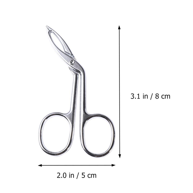 [Australia] - Beaupretty Eyebrow Tweezers, Scissors Shaped Eyebrow Slant Tip Tweezers Clip, Eyebrow Clip Tweezers for Lady Girls Women 2 pcs 