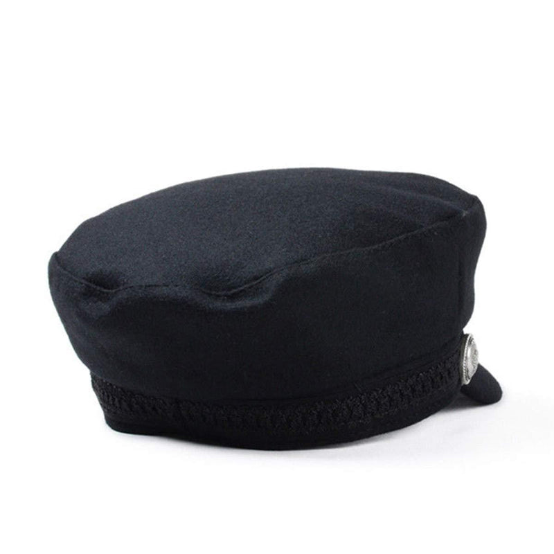 [Australia] - AWOCAN Womens Newsboy Cap Wool Blend Navy Bakerboy Cabbie Cap Fashion Ladies Girls Beret Hat 