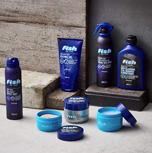 [Australia] - Fish Original Fish Fibre Pliable Fibre, For Undone Bedhead Styles, Strong Hold, Matt Finish, All Hair Types, 100ml 
