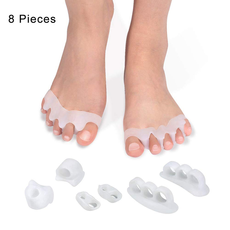 [Australia] - Toe Separators And Spreaders For Bunion Pain Relief, Hallux Valgus, Crooked And Overlap, Latex-free Rubber Toe Stretchers Used For Yoga Practice And Running. 
