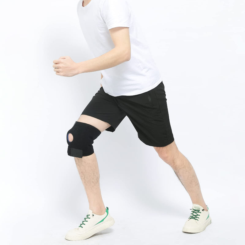 [Australia] - Solmyr Knee Brace Support with Side Stabilizers for Men and Women, Adjustable Knee Support for Knee Pain, Arthritis Pain, Tendonitis Pain, Meniscus Injuries, Injury Recovery 