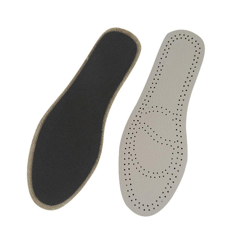 [Australia] - Healifty 1 Pair Leather Insoles Breathable Sweat Absorb Sport Inserts Shoes Cushions for Men Women Size 39-40 