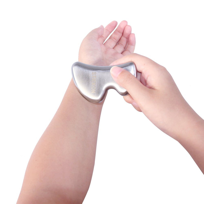 [Australia] - Tansozer Stainless Steel Gua Sha Scraping Massage Tools for Soft Tissue Mobilization and Reduce Muscle Pain Massage Scraper 1 Count (Pack of 1) 
