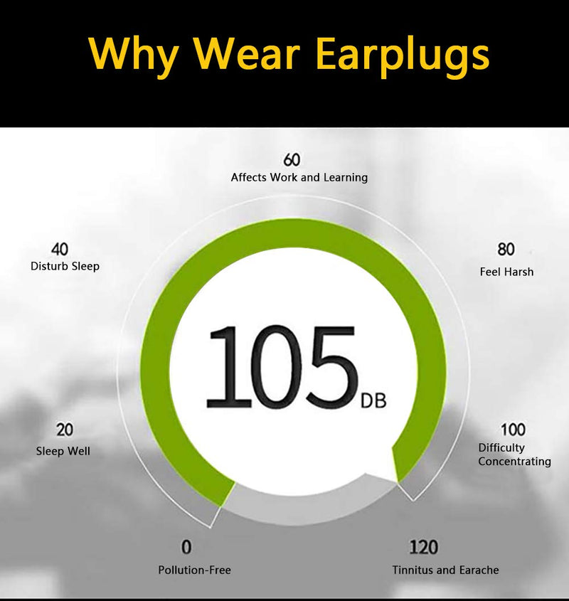 [Australia] - AOUTACC 50 Pack Silicone Ear Plugs,Reusable Corded Hearing Protection Earplugs for Sleeping Shooting Snoring Swimming Construction Work 