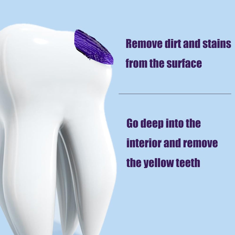 [Australia] - Purple Toothpaste for Teeth Whitening, Purple Toothpaste, Purple Corrector Toothpaste, Teeth Whitening Toothpaste, Tooth Paint Teeth Whitening Booster 