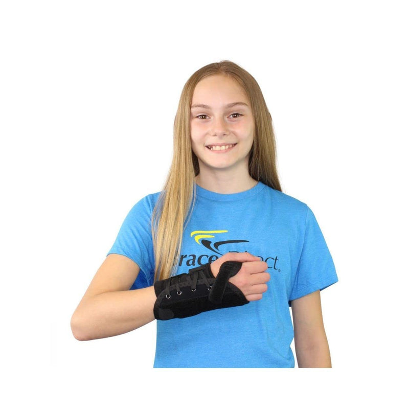 [Australia] - Kid’s Lace-Up Wrist Brace for Wrist Immobilization, Sprains & Strains, Carpal Tunnel Syndrome, & De Quervain’s Syndrome - Pediatric Sizes Offered in Left or Right Wrist by Brace Direct Left Wrist 