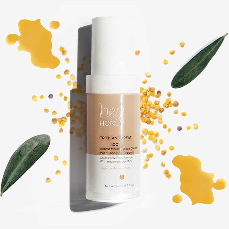 [Australia] - Hey Honey, Trick and Treat CC² Cream,Shortcut step for coverage and a complete active moisturizing benefits with anti-aging skincare.1 oz. Deep Tan Tone 1 Fl Oz (Pack of 1) 