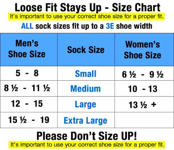 [Australia] - Loose Fit Stays Up Men's and Women's Medical Socks (Pack of 3) Made in USA. Cushioned Sole X-Large White 