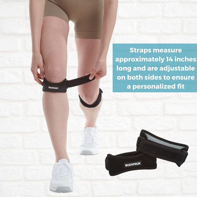 [Australia] - Patella Tendon Knee Strap 2 Pack, Knee Pain Relief Support Brace For Hiking, Soccer, Basketball, Running, Jumpers Knee, Tennis, Tendonitis, Volleyball & Squats 