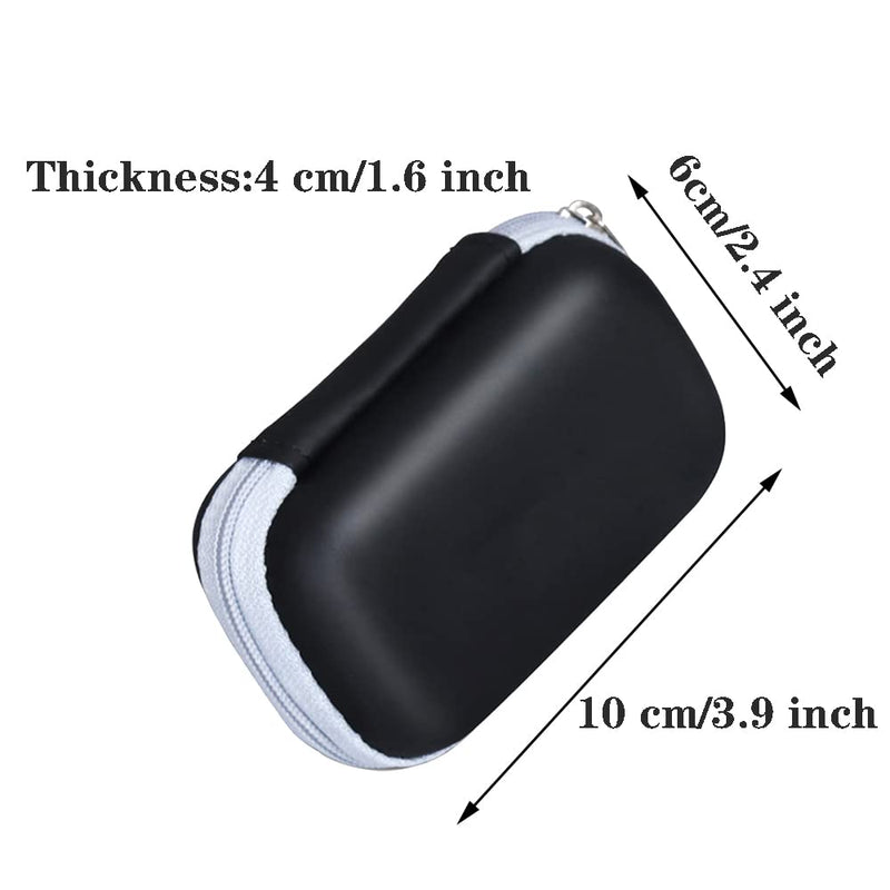 [Australia] - 2 Pcs Pulse Oximeter Cases Hard EVA Zipper Pulse Oximeter Box Portable Pulse Oximeter Cover Bag for Blood Oxygen Saturation Monitor 