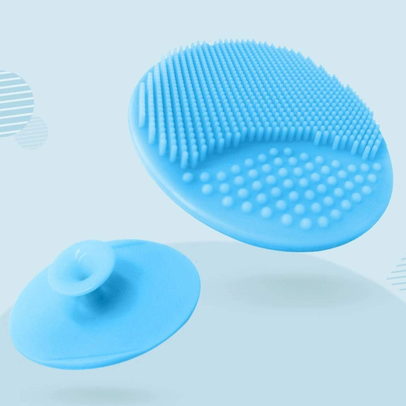[Australia] - Baby Bath Brush, Baby Cradle Cap Brush, Silicone Massage Brush, Silicone Scrubbers Exfoliator Brush | The SkinSoother Baby Essential for Dry Skin, Cradle Cap and Eczema 2 Pack (Blue & Green) Blue & Green 
