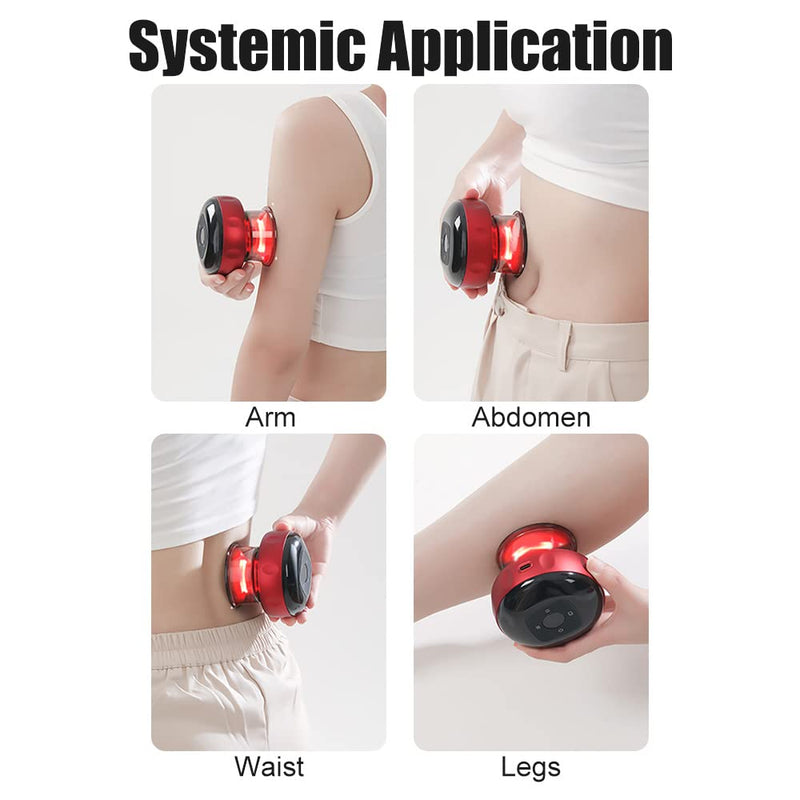 [Australia] - Electric Cupping Therapy Massager Machine, Professional Smart Cupping Device, Cups Therapy Scraping Tool for Muscle Pain Relief Better Blood Circulation Gift Idea (Black) Black 
