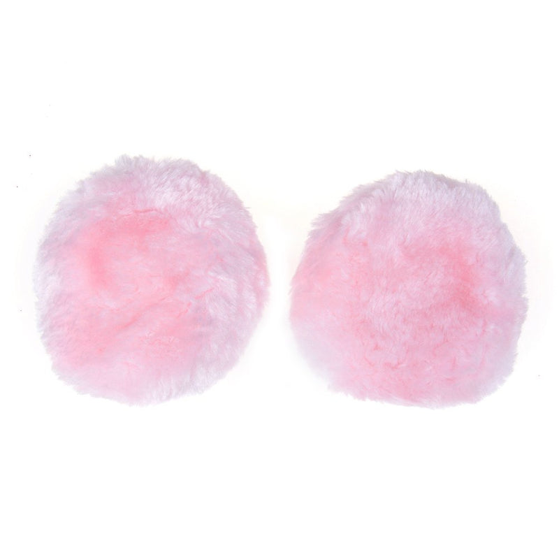 [Australia] - 4 Pcs Pink Powder Puffs For Body Washable Soft Cosmetic Dusting Powder Puff, 3.93 x 1.18 Inch 