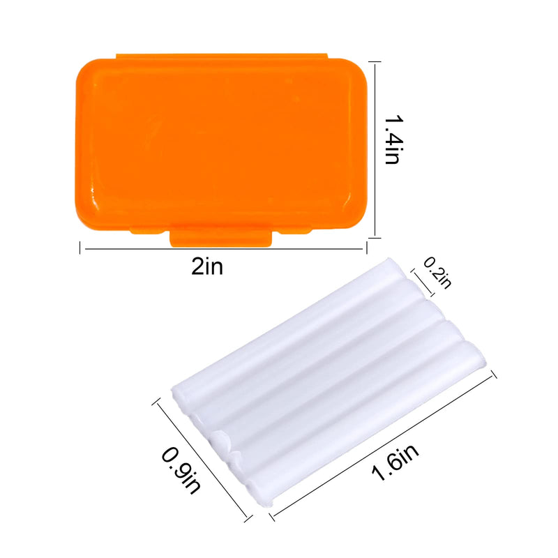 [Australia] - MIBICIRI 6 Boxes Dental Wax for Braces, Dental Cement Orthodontic Care Kits for Braces Protection Pain Relief (Orange Scent) Orange Scent 