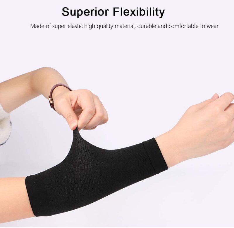 [Australia] - 2 Pairs Arm Slimming Shaper Arm Compression Sunscreen Wrap Sleeve for Women Weight Loss Upper Arm Shaper Helps Lose Arm Fat Toneup Arm Shaping Sleeves for Beauty Women 