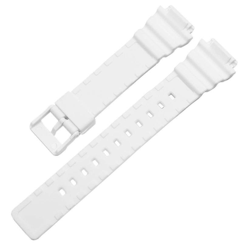 [Australia] - OliBoPo Waterproof Natural Resin Replacement Watch Band for Women's Casio MRW-200H White 