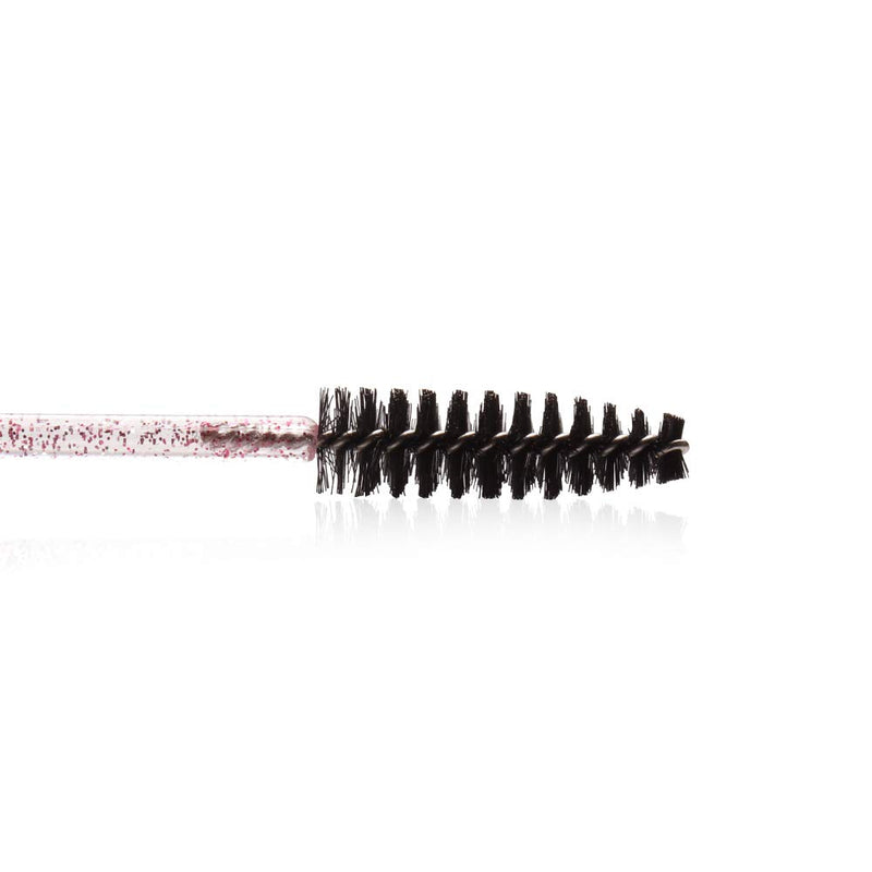 [Australia] - 300 Pack Mascara Wands Disposable Eye Lash Brushes for Eyelash Extensions Tool Makeup Applicator Kit, Crystal Rose/Black Crystal Rose-Black 