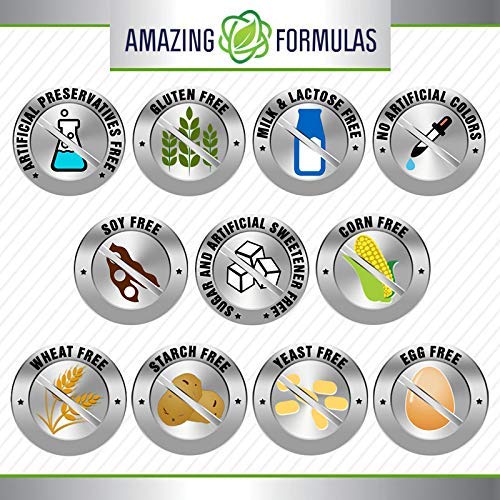 [Australia] - Amazing Formulas L-Lysine 500mg Amino Acid Capsules -(Non GMO,Gluten Free) - Immune Support, Respiratory Health & More (250 Caspules) 