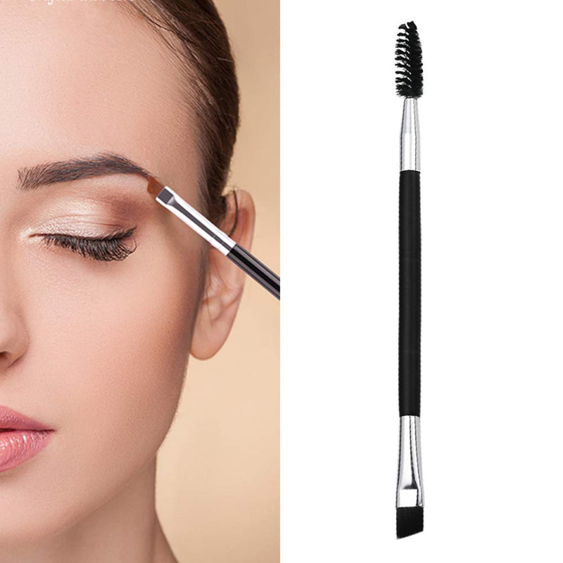 [Australia] - AKOAK 3 Pcs Double-headed Eyebrow Brush, Eyelash Brush, One Side Bevel Eyebrow Powder Brush and the Other Spiral Brush Beauty Tool Makeup Brush, Suitable for Eye Makeup 