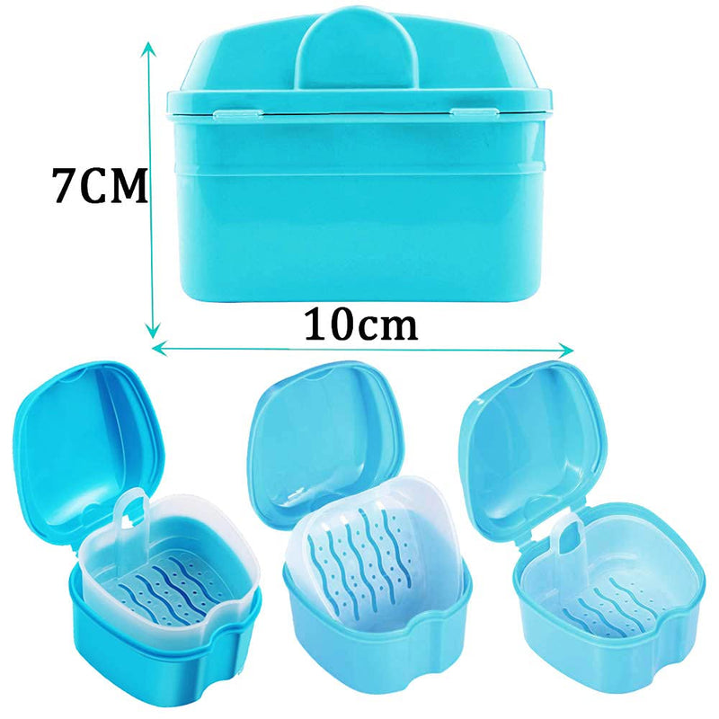 [Australia] - Retainer Case Portable,Denture Box Easy-Clean 
