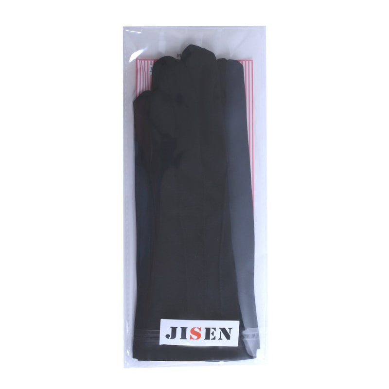 [Australia] - JISEN Men Police Formal Tuxedo Honor Guard Parade Nylon Cotton Gloves 26cm Black 