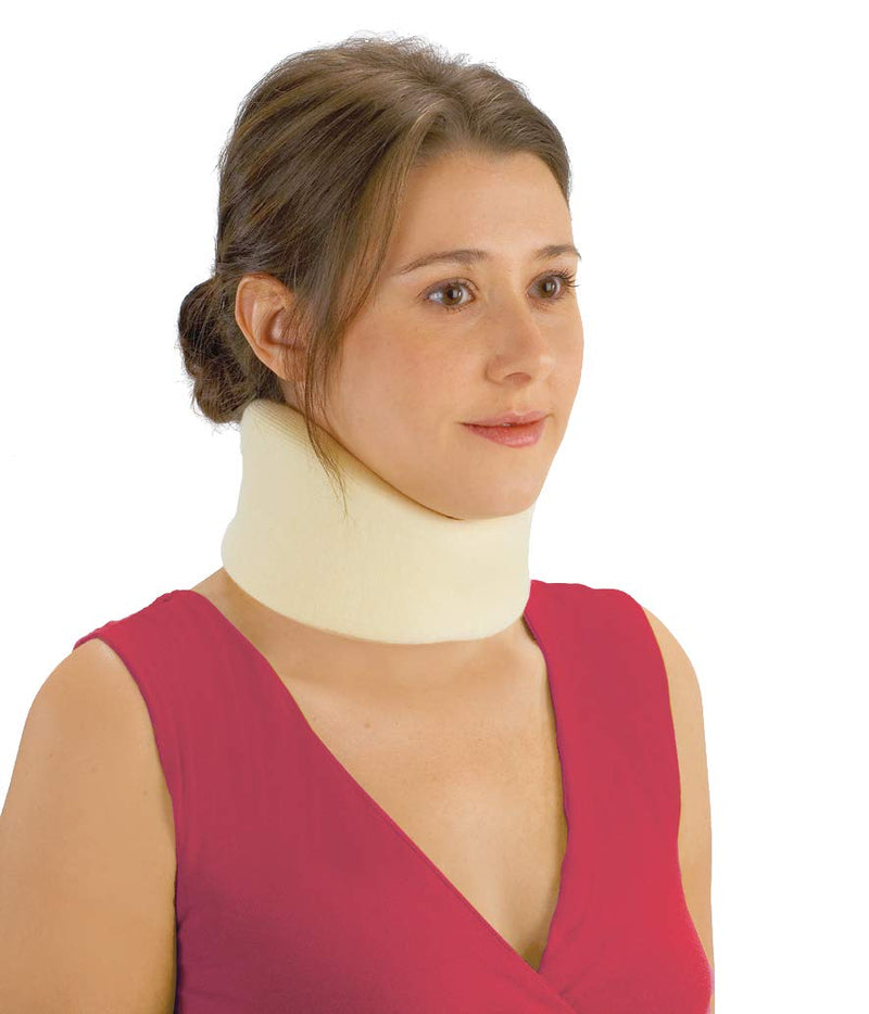 [Australia] - DMI 21" Firm Foam Cervical Collar for Neck Support and Recovery from Injuries, One Size Fits Most, 3 1/2 Inch, White 3.5 Inch width 