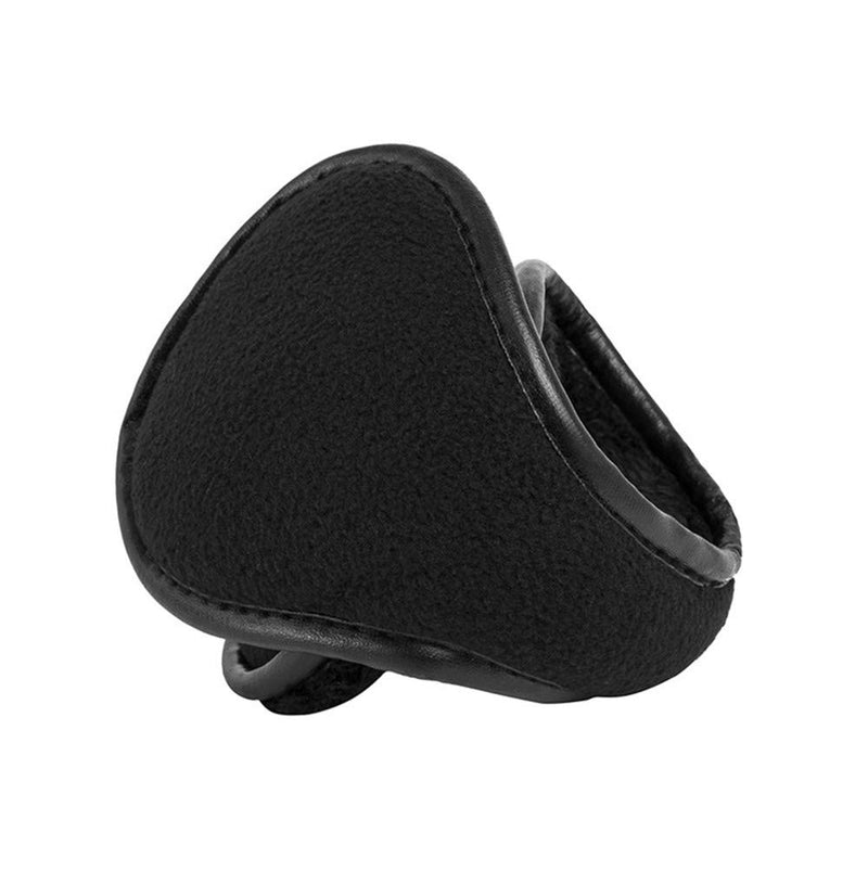 [Australia] - Warm Earmuffs Ear Warmers for Men Women Foldable Fleece Unisex Winter Outdoor Earmuffs Black 