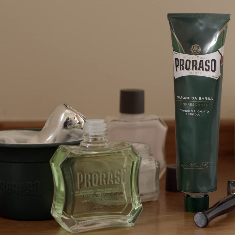 [Australia] - Proraso Aftershave Lotion Refreshing, 100ml, Men's Aftershave with Eucalyptus Oil & Menthol, Helps Restore Skin Comfort, Made In Italy 