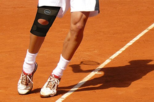 [Australia] - Doctor Developed Premium Copper Lined Knee Support Brace and Doctor Written Handbook - Guaranteed Relief & Support for Knee Injuries and Other Knee Conditions (Black) Black 