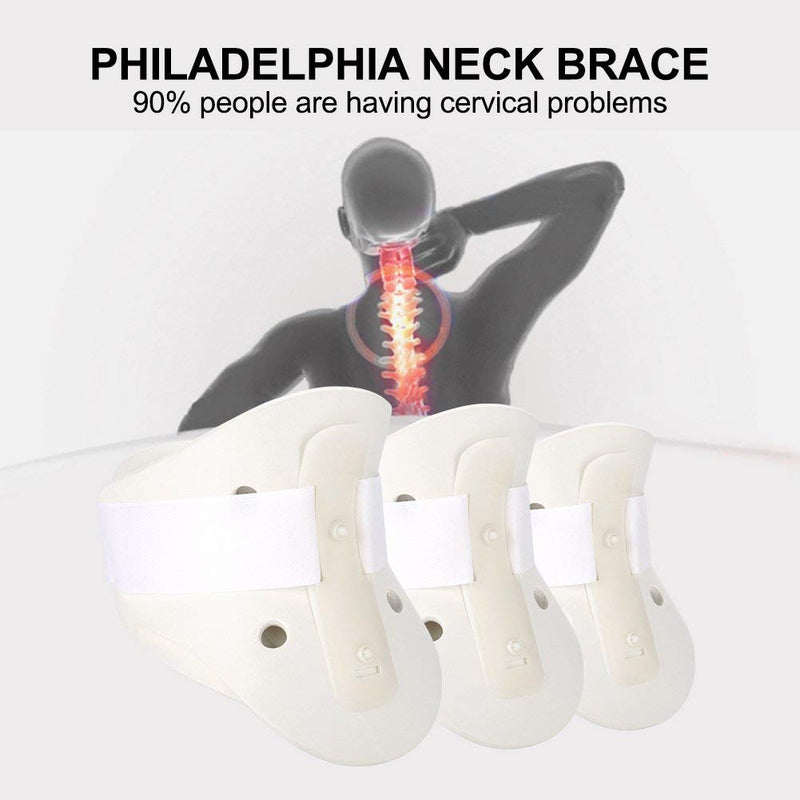 [Australia] - Neck Stretcher Collar Adjustable Neck Brace Soft Cervical Support for Vertebrae Neck Pain Relief(M) M 