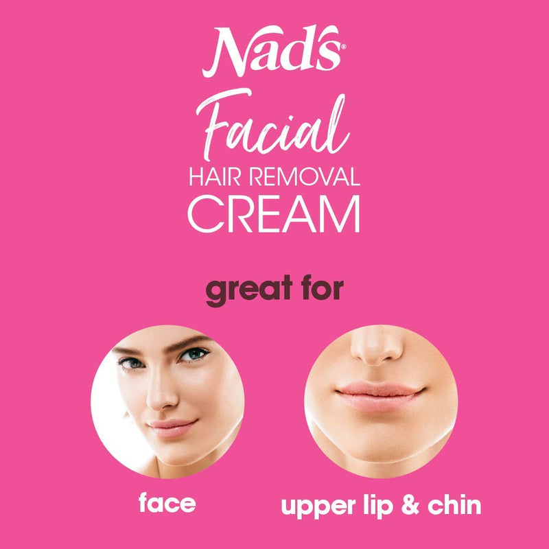 [Australia] - Nad's Facial Hair Removal Cream - Gentle & Soothing Hair Removal For Women - Sensitive Depilatory Cream For Delicate Face Areas, 0.99 Oz (4446) 