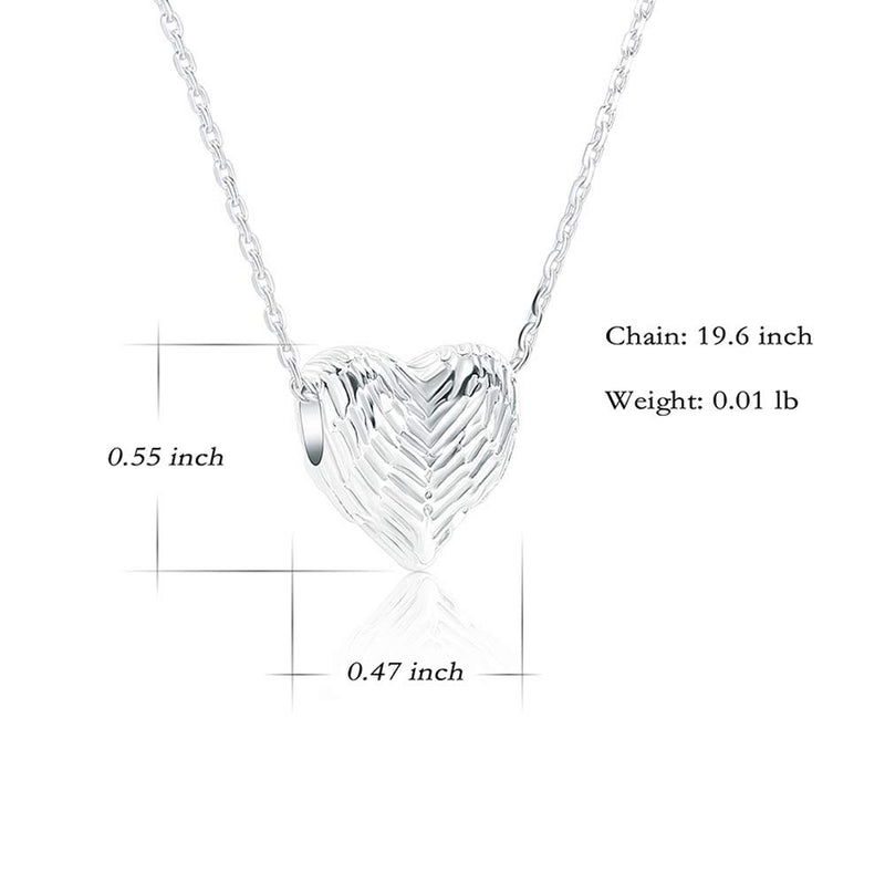 [Australia] - constantlife Cremation Jewelry for Ashes Stainless Steel Small Heart Shape Pendant Memorial Urn Necklace Charm Keepsake for Men Women 925 Sterling Silver 