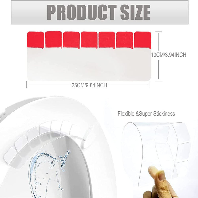 [Australia] - MAICOLA Pack of 2 Toilet Seat Splash Guards, Transparent Toilet Seat Pee Protection, Urine Deflector, Waterproof Urine Deflector for Children and Adults 