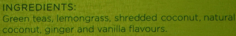 [Australia] - Harney & Sons Green Tea with Coconut, Ginger and Vanilla, 30 Sachets, 2.67 oz (75 g) 