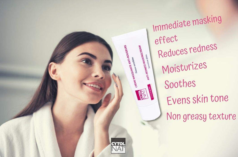 [Australia] - CYTOLROSE¬Æ CC Cream 40 ml, Masking tinted cream anti-redness for sensitive skin - Based on marine trace elements and plant extracts - Universal shade. 