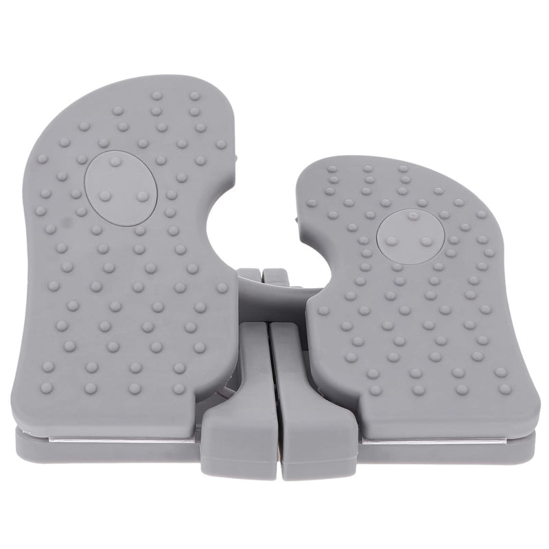 [Australia] - Amosfun Mini Stepper Under Desk Pedal Exerciser Sitting Stepper Folding Foot Peddle Physical Therapy Relieves Varicose Veins (Grey) Grey 