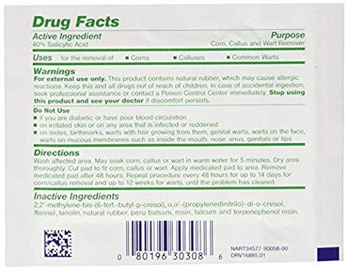 [Australia] - Curad Mediplast Corn, Callus & Wart Remover, 2 Pads 