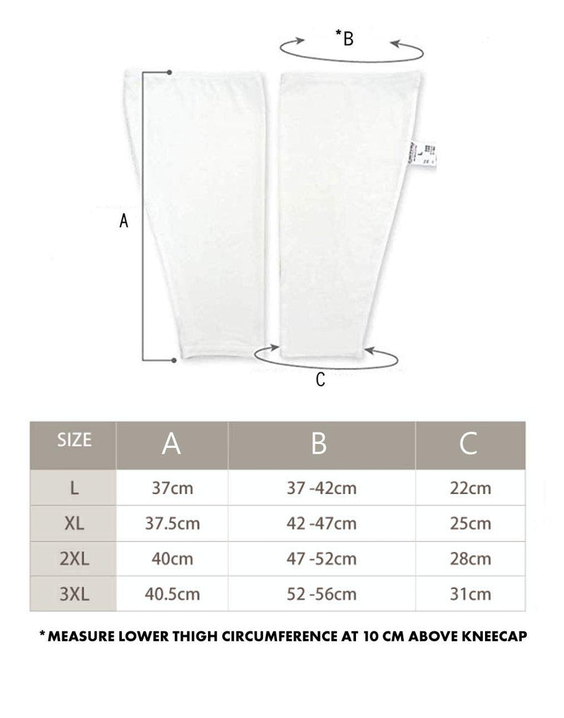 [Australia] - Edenswear Zinc-Infused Knee Wrap for Adults with Eczema - Wet Wrap Therapy (XXXL) XXXL 