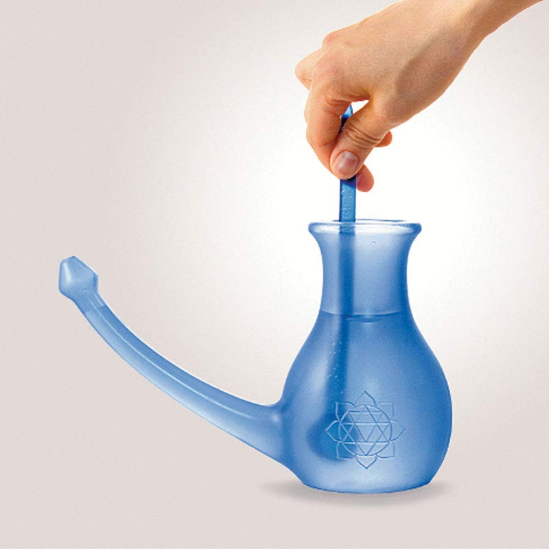 [Australia] - Yoga-Mad Nosebuddy | The Ultimate Neti Pot | 0.5L Volume | Measuring Spoon Included | Lightweight and Durable PP Material | 3 Colours Available Blue 