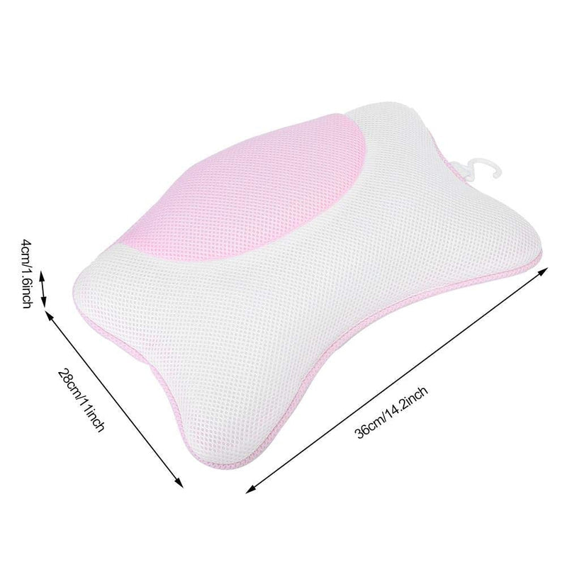 [Australia] - Bath Pillow, Suction Cup Design Bathtub Spa Pillow with Reticular Hollow out Surface, Equipped with Hook Easy to Install Clean(#2) #2 