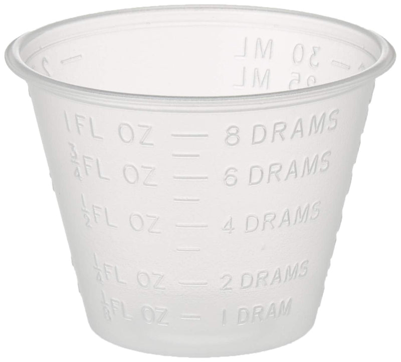 [Australia] - Dynarex 4252-1 Medicine Cup (Polyethylene) 100 Count, Clear 
