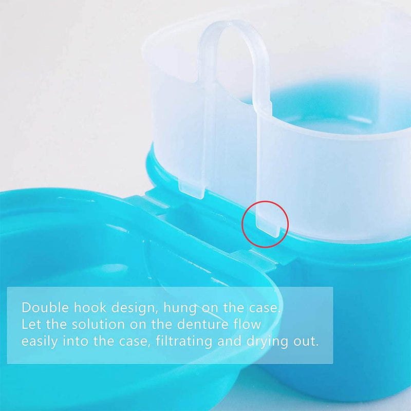 [Australia] - Retainer Case Portable,Denture Box Easy-Clean 