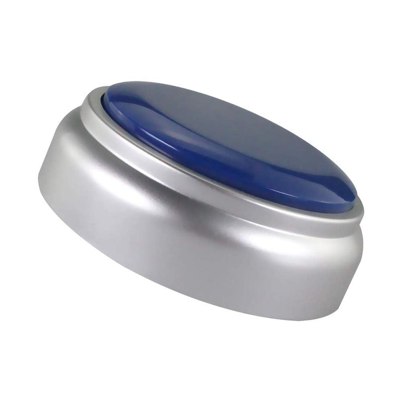 [Australia] - Cover 30 Seconds Recordable Talking Button Record Button Toy Gift Answer Buzzers (Blue+Silver) 